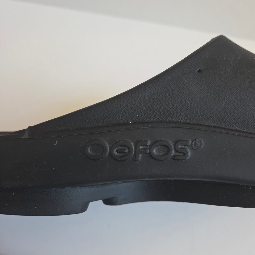 Oofos Men's OOahh Slide Sandal, black. Sz 12, EU sz 45 Sport Recovery & Comfort - Picture 8 of 9